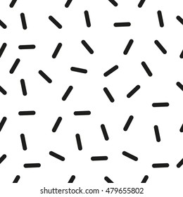Geometric vector seamless pattern. Memphis design style. Vector illustration.
