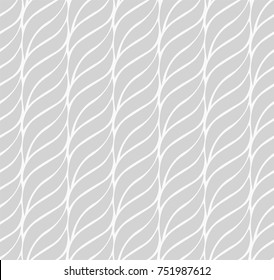 Geometric Vector Seamless Pattern. Modern braid stylish background. Wavy texture.