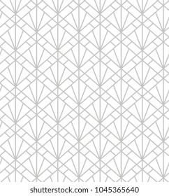 Geometric Vector Seamless pattern. Stylish abstract art deco texture.