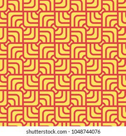 Geometric Vector Seamless pattern. Stylish abstract art deco texture.