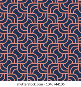 Geometric Vector Seamless pattern. Stylish abstract art deco texture.