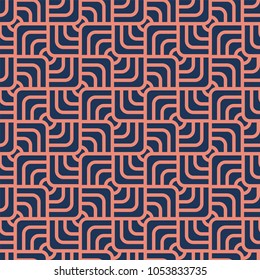Geometric Vector Seamless pattern. Stylish abstract art deco texture.