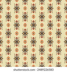 Geometric vector seamless pattern.ornament. Ethnic South Western decor style. Boho geometric ornament.blanket, rug. Woven carpet illustration