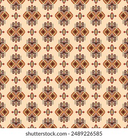 Geometric vector seamless pattern.ornament. Ethnic South Western decor style. Boho geometric ornament.blanket, rug. Woven carpet illustration
