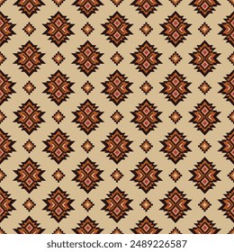 Geometric vector seamless pattern.ornament. Ethnic South Western decor style. Boho geometric ornament.blanket, rug. Woven carpet illustration