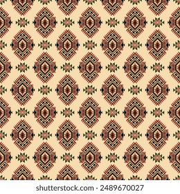 Geometric vector seamless pattern.ornament. Ethnic South Western decor style. Boho geometric ornament.blanket, rug. Woven carpet illustration