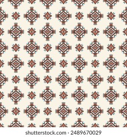 Geometric vector seamless pattern.ornament. Ethnic South Western decor style. Boho geometric ornament.blanket, rug. Woven carpet illustration