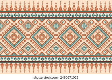 Geometric vector seamless pattern.ornament. Ethnic South Western decor style. Boho geometric ornament.blanket, rug. Woven carpet illustration