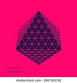 Geometrische Vektorform. Abbildung einzeln auf dem Hintergrund für Werbung für kommerzielle Werbebanner Design-Poster-Merkblatt-Werbeplakatverkauf.