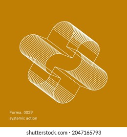 Geometric Vector Shape. Figure isolated on background for Web Advertisement Commercial Banner Design Poster Leaflet Billboard Sale.