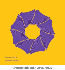 Geometric Vector Shape. Figure isolated on background for Web Advertisement Commercial Banner Design Poster Leaflet Billboard Sale.