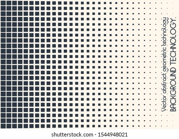 Geometric Vector Shapes Technology Abstract  Background. Minimal Style Dynamic Tech Wallpape. Dissolved filled dotted vector icon with disintegration effect.