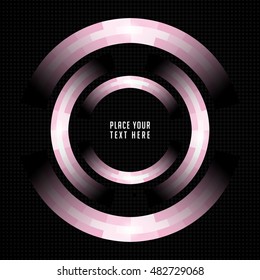 Geometric vector  template with round shapes. Vector and illustration. Texture and backgrounds.