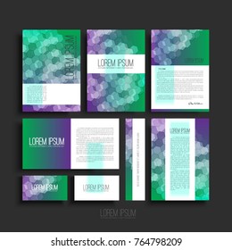 geometric vector template set