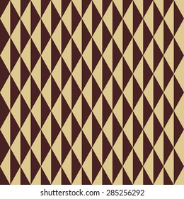 Geometric vector texture with brown and golden triangles. Seamless abstract background for wallpapers