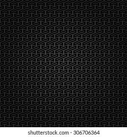 Geometric vector texture with dark triangles. Seamless abstract background