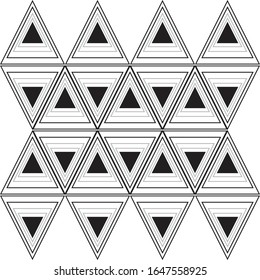 Geometric vector tiles and textile design