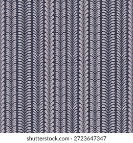 Geometric Vertical Leaf Stripe Padrão sem emenda com textura - Design têxtil