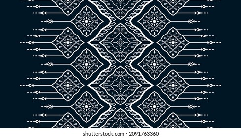 geometric vertical seamless pattern white abstract ethnic design Indigenous EP.2.Design for background, carpet, wallpaper, clothing, wrapping, Batik, fabric, Vector
