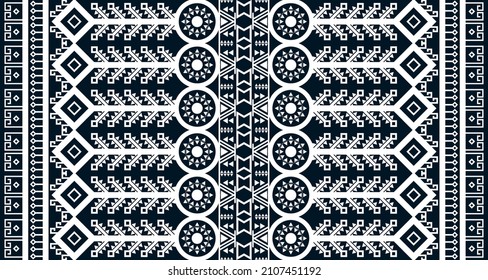 geometric vertical seamless pattern white abstract ethnic design Indigenous EP.24.Design for background, carpet, wallpaper, clothing, wrapping, Batik, fabric, Vector