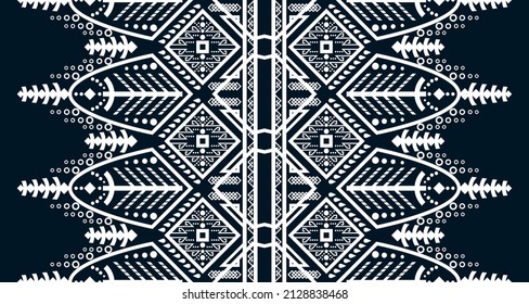 geometric vertical seamless pattern white abstract ethnic design Indigenous EP.50.Design for background, carpet, wallpaper, clothing, wrapping, Batik, fabric, Vector