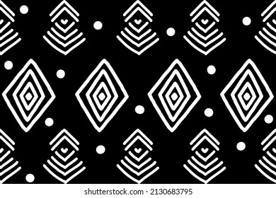 geometric vertical seamless pattern white abstract ethnic design Indigenous.Design for background, carpet, wallpaper, clothing, wrapping, Batik, fabric, Vector