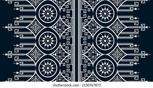 geometric vertical seamless pattern white abstract ethnic design Indigenous EP.54.Design for background, carpet, wallpaper, clothing, wrapping, Batik, fabric, Vector