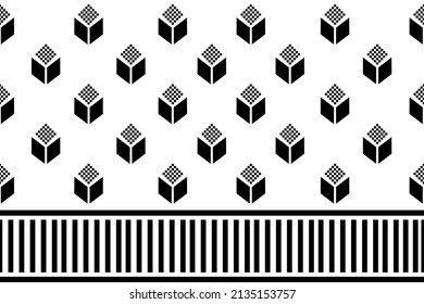 geometric vertical seamless pattern white abstract ethnic design Indigenous EP.53.Design for background, carpet, wallpaper, clothing, wrapping, Batik, fabric, Vector