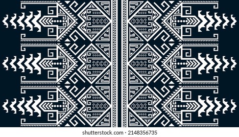 geometric vertical seamless pattern white abstract ethnic design Indigenous EP.94.Design for background, carpet, wallpaper, clothing, wrapping, Batik, fabric, Vector