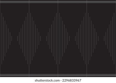 Geometric of vertical stripe pattern vector. Design rhombus of ethnic style white and black background. Design print for illustration, texture, textile, wallpaper, background. Set 4