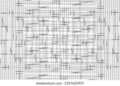 Geometric of vertical stripe pattern vector. Design lines plaid black on white background. Design print for illustration, textile, texture, wallpaper, background. Set 29