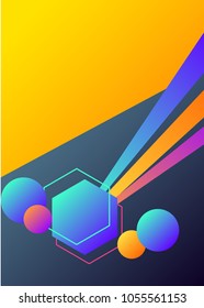 Geometric vibrant abstract background