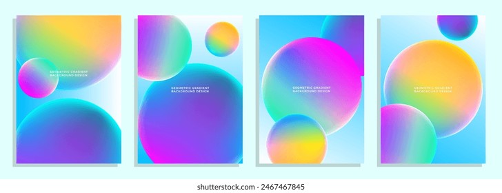 geometric vibrant gradient circle cover poster design set, for cover, magazine, poster, ppt, flyer, brochure, etc.
a4 size cover design set.