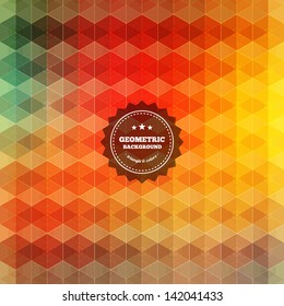 Geometric vintage background