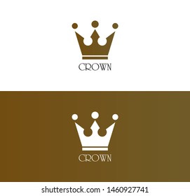 Geometric Vintage Creative Crown abstract Logo design vector template. Vintage Crown Logo Royal King Queen concept symbol Logotype concept icon.