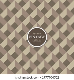 Geometric vintage pattern. Seamless geometric square pattern.