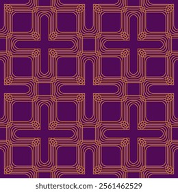 Geometric Vintage Seamless Pattern Illustration