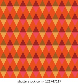 Geometric vintage seamless pattern. Triangle abstract background. Vector illustration