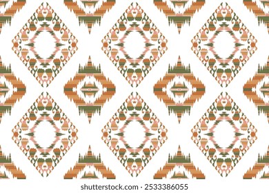 Geometric vintage texture vector art design. Textile fashion lines ikat seamless pattern and batik fabric"This content was created using vector drawing tools and software not by AI"