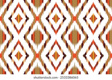 Geometric vintage texture vector art design. Textile fashion lines ikat seamless pattern and batik fabric"This content was created using vector drawing tools and software not by AI"
