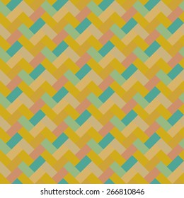 Geometric vintage vector background. Seamless pattern.