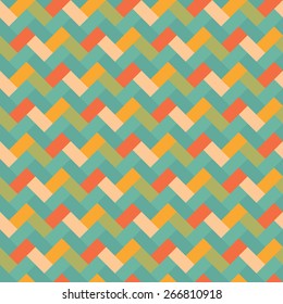 Geometric vintage vector background. Seamless pattern.