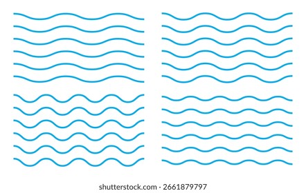 Geométrico vintage Zigzag Ondas padrões definir coleções. Ilustração do projeto do Doodle da borda.