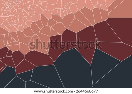 Geometric voronoi background with soft color blends and abstract polygon fragments