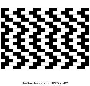 Geometric Wall ornament wallpaper with black and white background