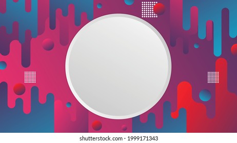 Geometrisches Hintergrundbild, abstrakter Hintergrund, einfache Formen Banner. Trendy, Vektorgrafik-Hintergrund.