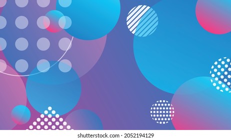 Geometric wallpaper, abstract background simple shapes banner. Trendy vector illustration background.
