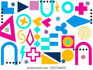 Papel de parede geométrico e design de vetor abstrato