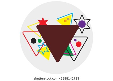 GEOMETRIC WALLPAPER BACKGROUNDS WITH VARIOUS SHAPES