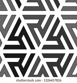 Geometric wallpaper. Ethnic ornament. Tribal background. Figures image. Folk backdrop. Mosaics motif. Digital paper, web design, textile print. Seamless pattern. Vector art work